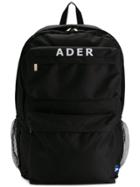 Ader Multi-pocket Logo Backpack - Black