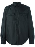 Aspesi Chest Pockets Shirt, Men's, Size: Xxl, Black, Polyamide/polyester