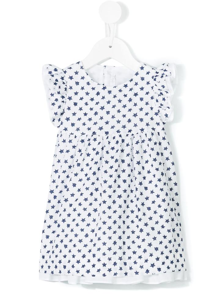 Il Gufo - Star Print Dress - Kids - Cotton/linen/flax - 9 Mth, White