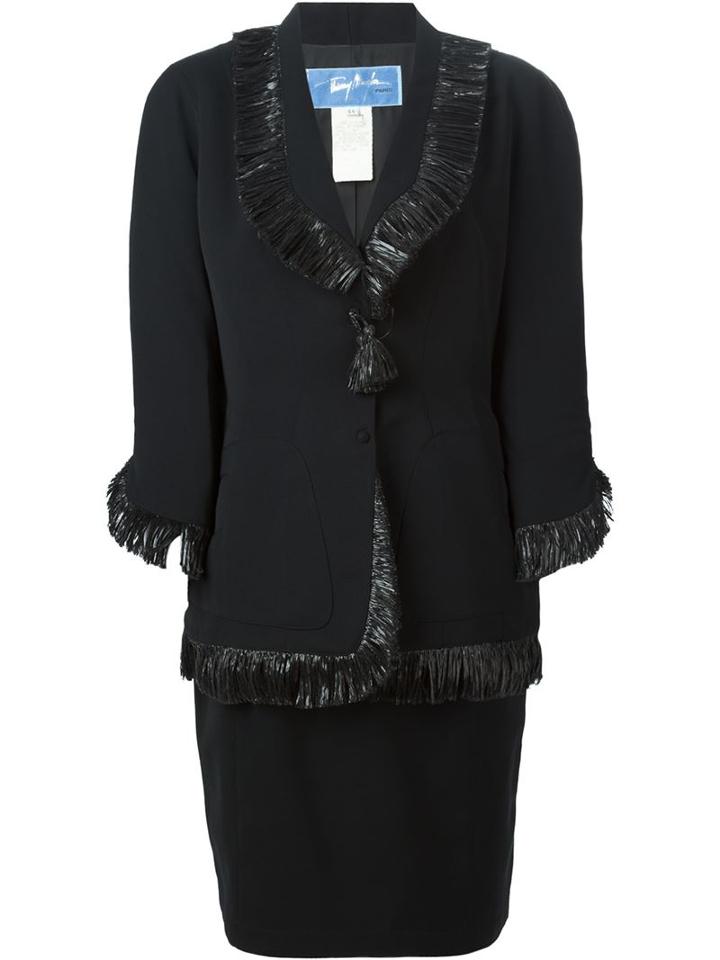 Thierry Mugler Vintage Fringed Skirt Suit