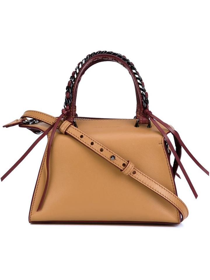 Elena Ghisellini Mini 'gabria' Tote, Women's, Nude/neutrals