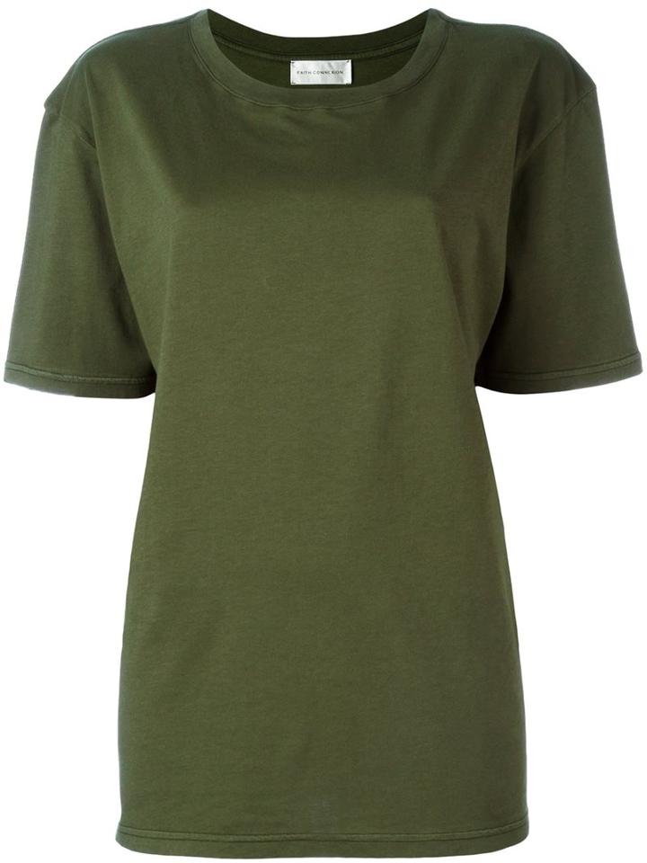 Faith Connexion Boyfriend Fit T-shirt, Women's, Size: Small, Green, Cotton