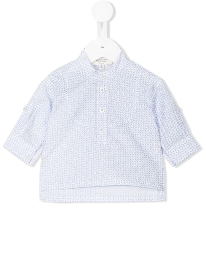 Cashmirino Paisley Print Shirt, Infant Boy's, Size: 3 Mth, Blue