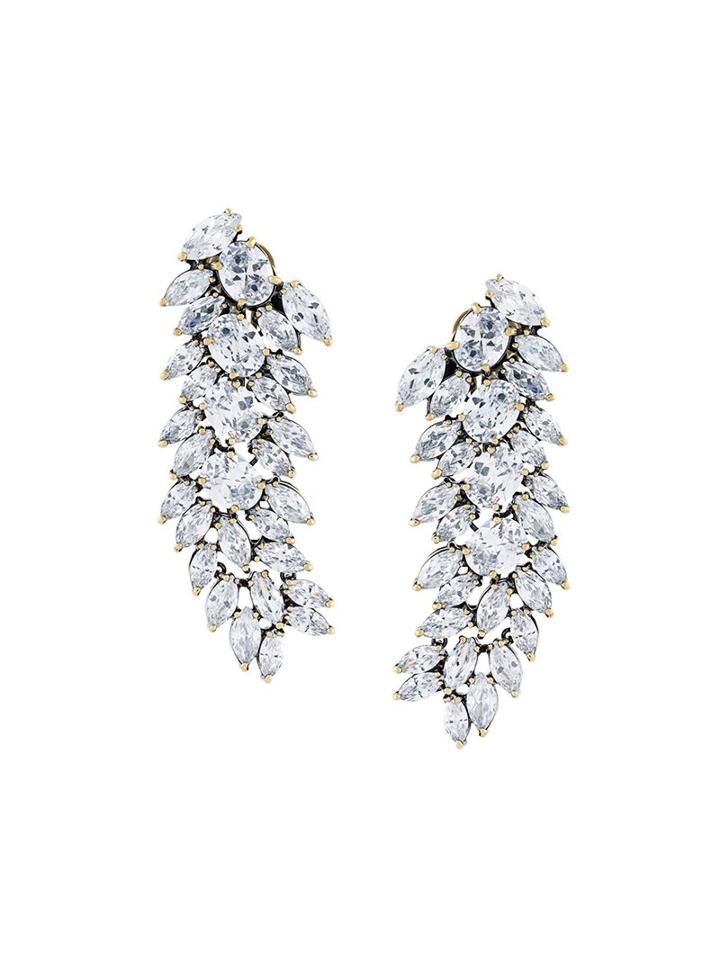 Iosselliani 'white Eclipse Memento' Clip-on Earrings, Women's, Metallic
