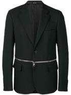 Alexander Mcqueen Zipped Blazer - Black