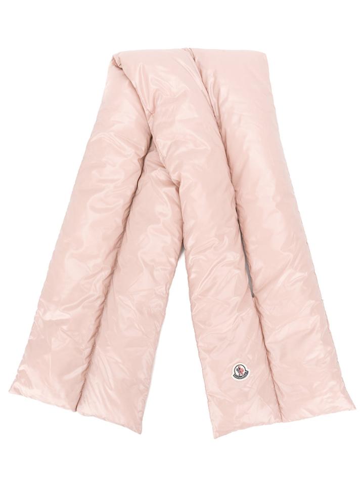 Moncler Cross Padded Scarf - Pink & Purple
