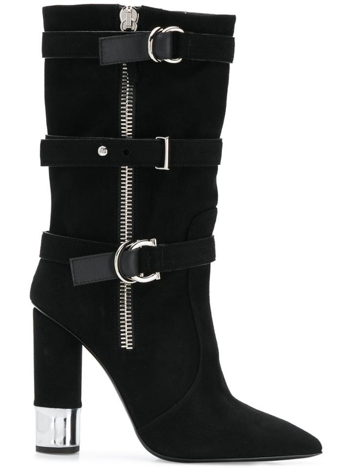 Giuseppe Zanotti Design Buckle Embellished Boots - Black