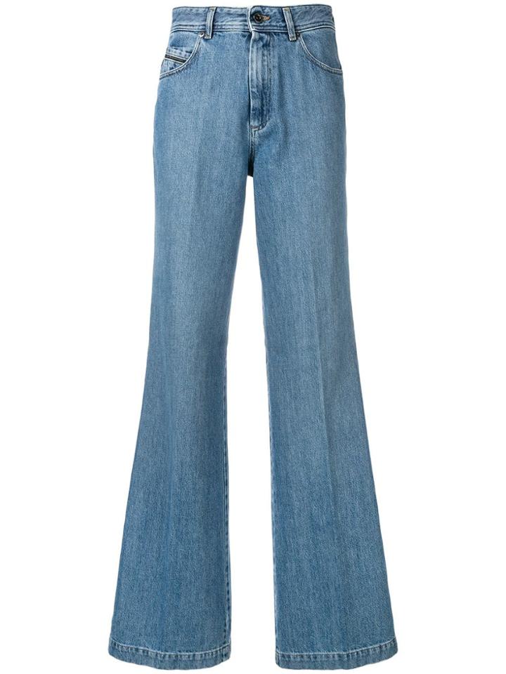 Diesel Black Gold Vintage-effect Bootcut Jeans - Blue