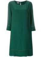 Altea Contrast Piping Dress - Green