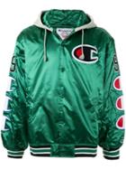 Supreme Champion Hooded Varsity Jacket - Green