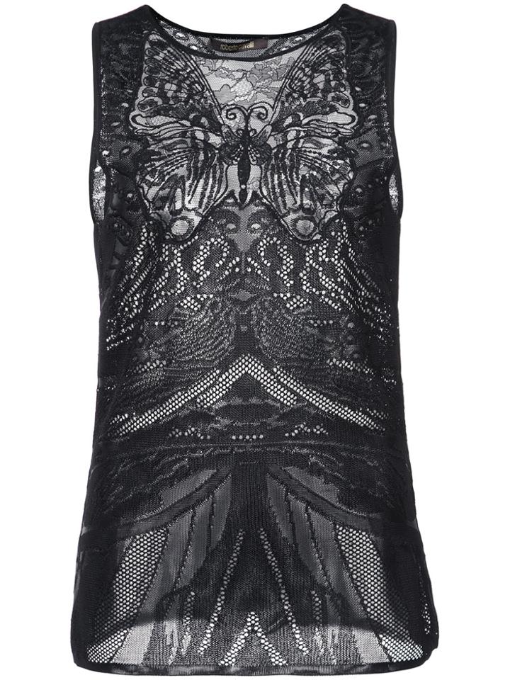 Roberto Cavalli Knit Tank Top - Black