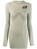 Off-white Technical Fitted Dress - Grey
