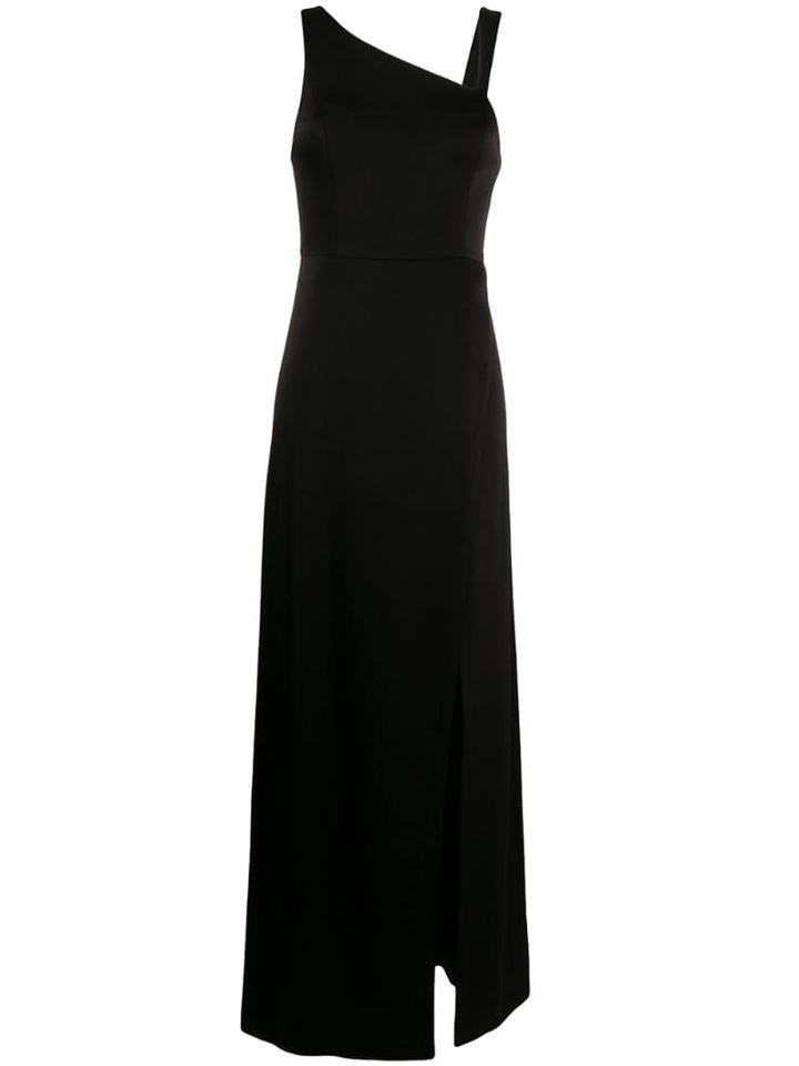 Alice+olivia Fitted Dress With Side Slit - Black