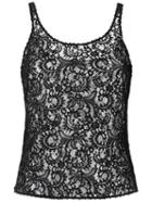 Martha Medeiros - Lace Tank Top - Women - Cotton - 38, Black, Cotton