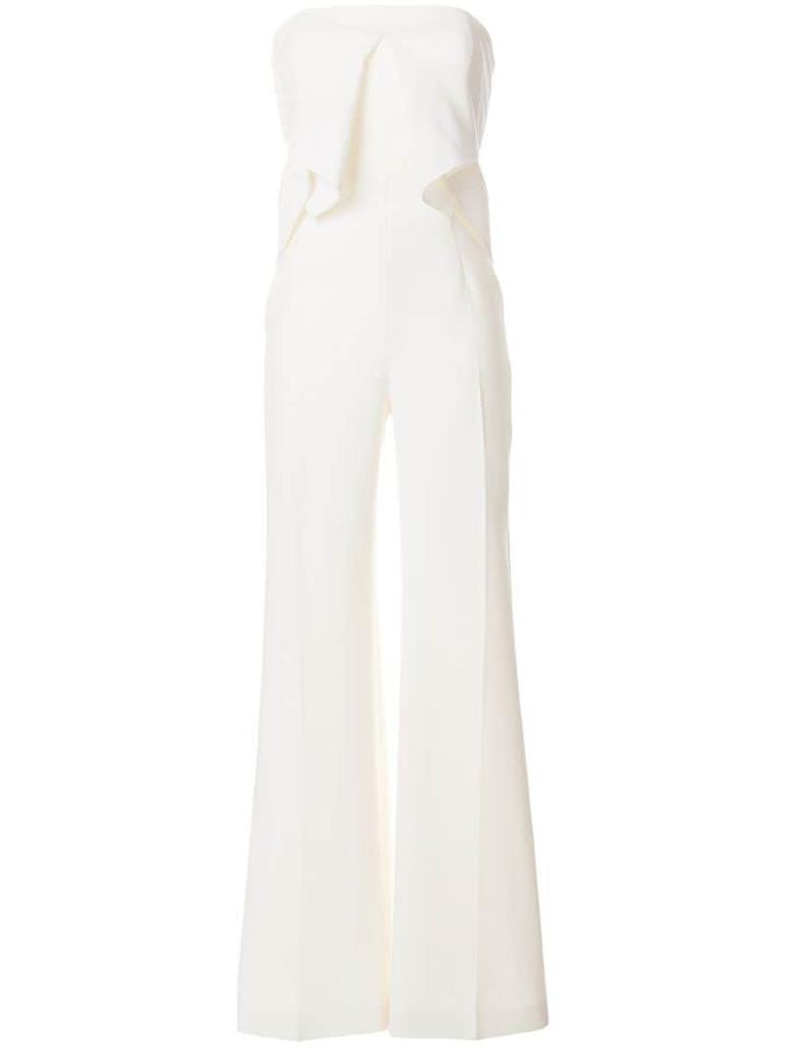 Roland Mouret Bandeau Jumpsuit - White