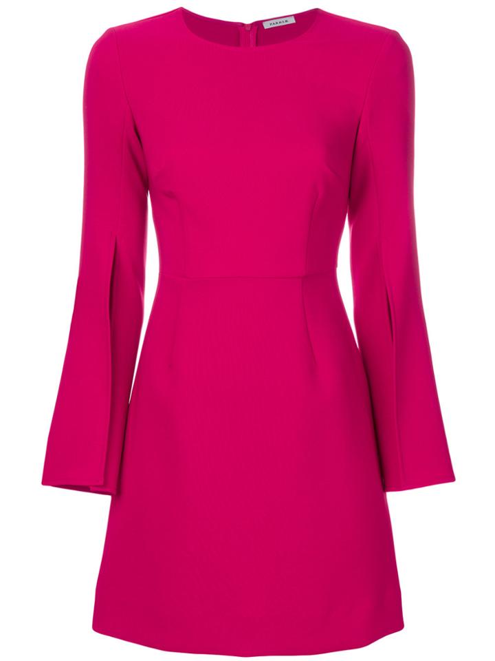 P.a.r.o.s.h. Split-sleeve Mini Dress - Pink & Purple