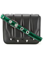 Marco De Vincenzo Ribbed Shoulder Bag, Women's, Black