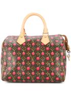 Louis Vuitton Vintage Speedy 25 Cherry Monogram Handbag - Brown
