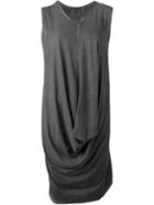 Lost & Found Ria Dunn Short Draped Dress, Women's, Size: L, Grey, Cotton