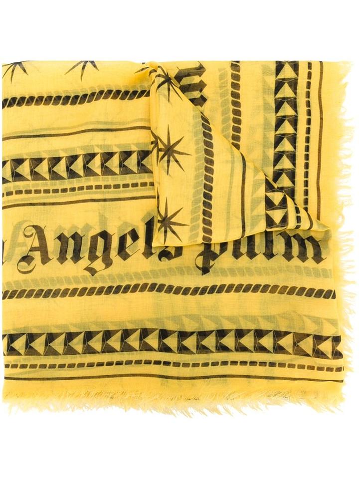 Palm Angels Geometric Print Scarf