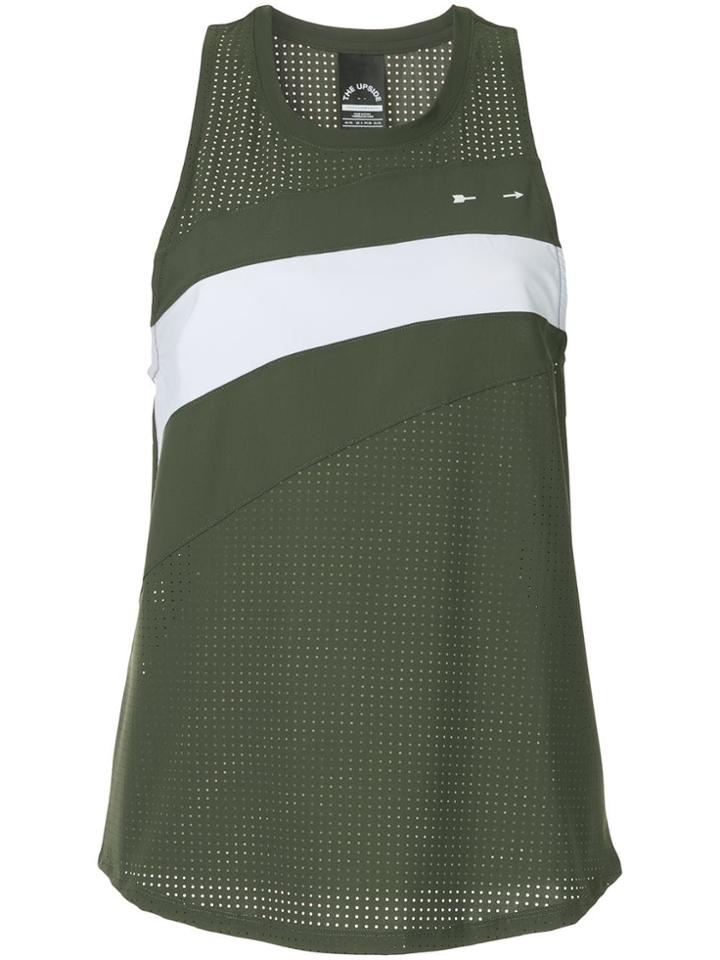 The Upside Perforated Tank Top - Green