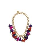 Mercedes Salazar Woven Fruit Necklace - Multicolour