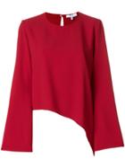 Iro Asymmetric Fitted Top - Red