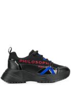 Philosophy Di Lorenzo Serafini Logo Printed Chunky Sneakers - Black