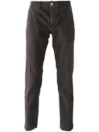 Jacob Cohen Academy Straight Leg Trousers, Men's, Size: 34, Brown, Cotton/spandex/elastane
