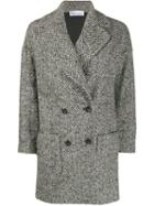Red Valentino Double-breasted Midi Coat - Black