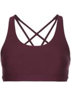 Nimble Activewear Criss Cross Sports Bra - Pink & Purple