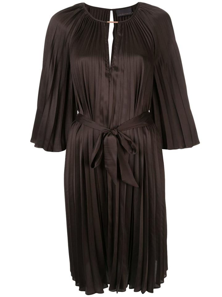 Ginger & Smart Depth Pleat Dress - Brown
