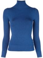Joostricot Lurex Turtleneck Sweater - Blue
