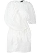 Simone Rocha Broderie Anglaise Draped Dress - White