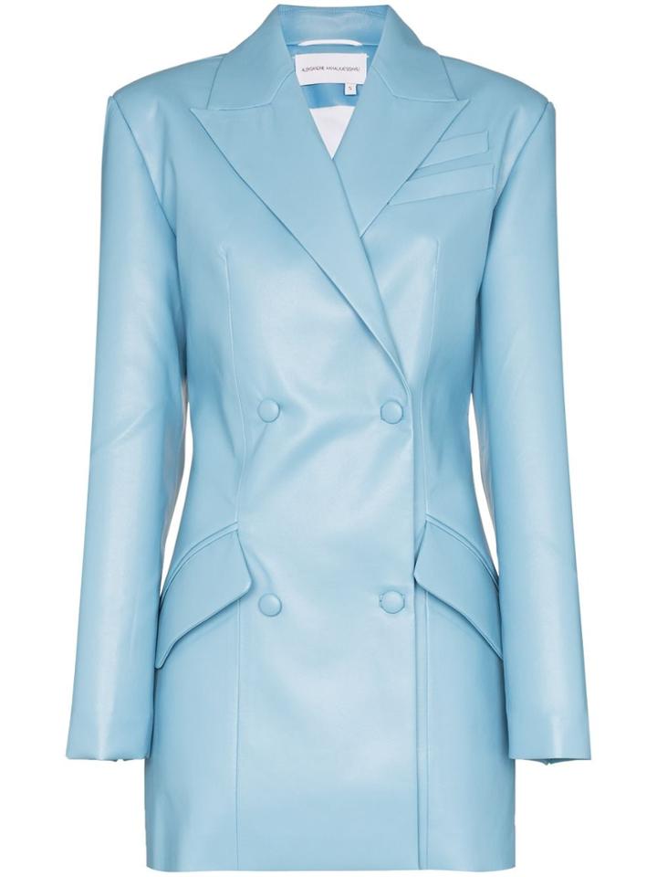 Aleksandre Akhalkatsishvili Longline Double Breasted Blazer - Blue