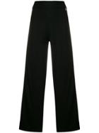 Patrizia Pepe Knitted Flared Trousers - Black