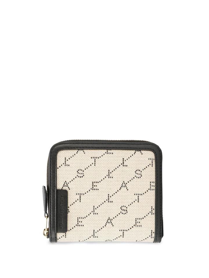 Stella Mccartney Monogram Logo Print Purse - Neutrals