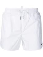 Dsquared2 Drawstring Fitted Swim Shorts - White