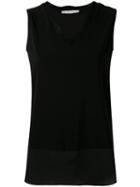 Fabiana Filippi - Panelled Vest Top - Women - Spandex/elastane/viscose - 42, Black, Spandex/elastane/viscose