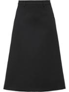 Prada Natté Gabardine Skirt - Black