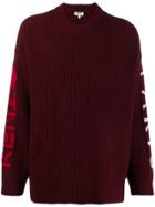 Kenzo Logo Knitted Jumper - Red