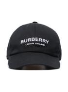 Burberry Logo Embroidered Baseball Cap - Black
