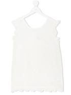 Stella Mccartney Kids Lace-trimmed Top - White