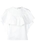 Red Valentino Ruffled T-shirt - White