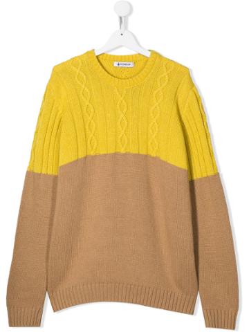 Dondup Kids Teen Cable Knit Jumper - Brown