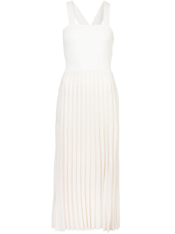 Derek Lam 10 Crosby Knit Dress With Pleated Skirt - Grey