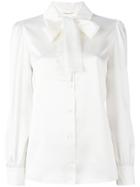 Saint Laurent 70's Lavaliere Blouse - White