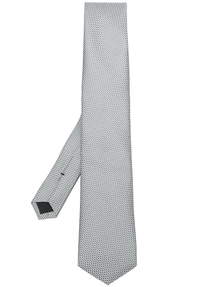 Boss Hugo Boss Micro Pattern Tie - Grey