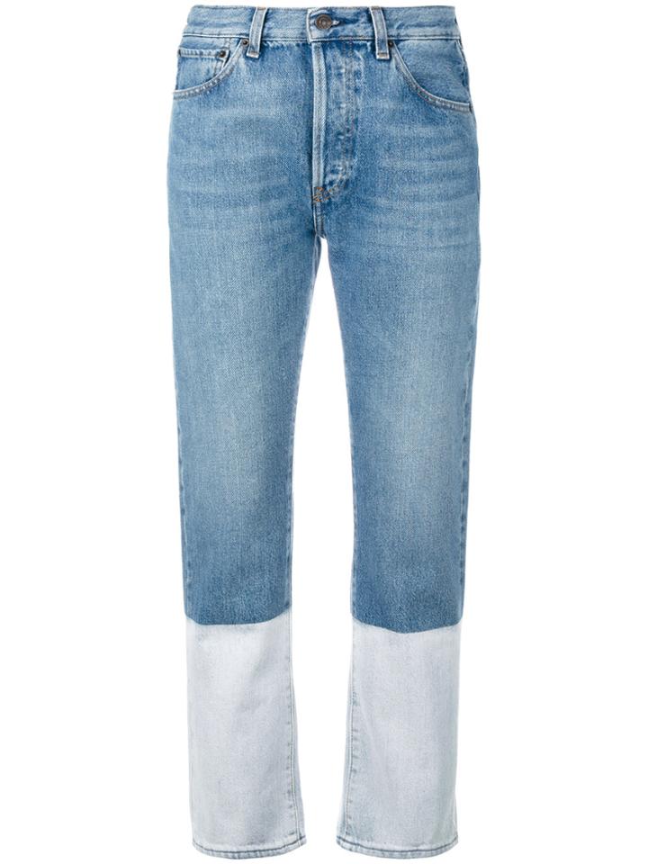 Ports 1961 Bootcut Cropped Jeans - Blue
