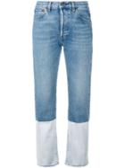 Ports 1961 Bootcut Cropped Jeans - Blue